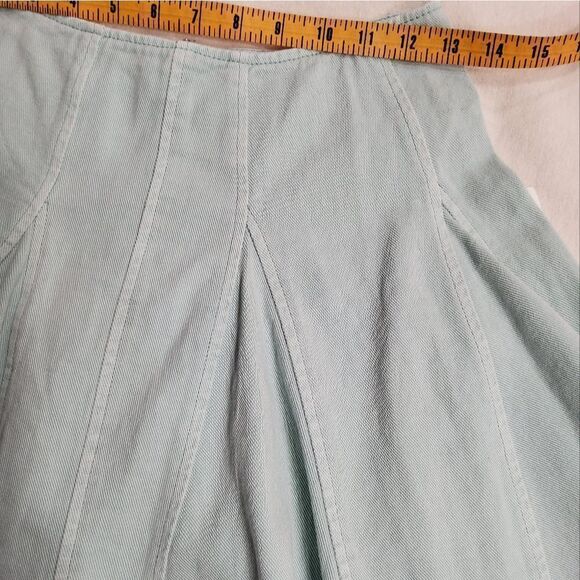Mustard Seed Pleated Denim Skirt Size S - Picture 7 of 8